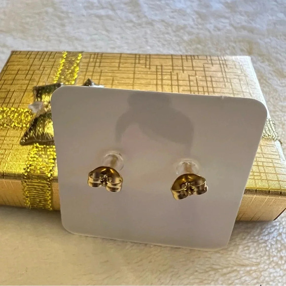 Necklace Earrings Set 18K Women Gold Plated Four Clover Leaf Pearl Gift Birthday - Picture 9 of 13